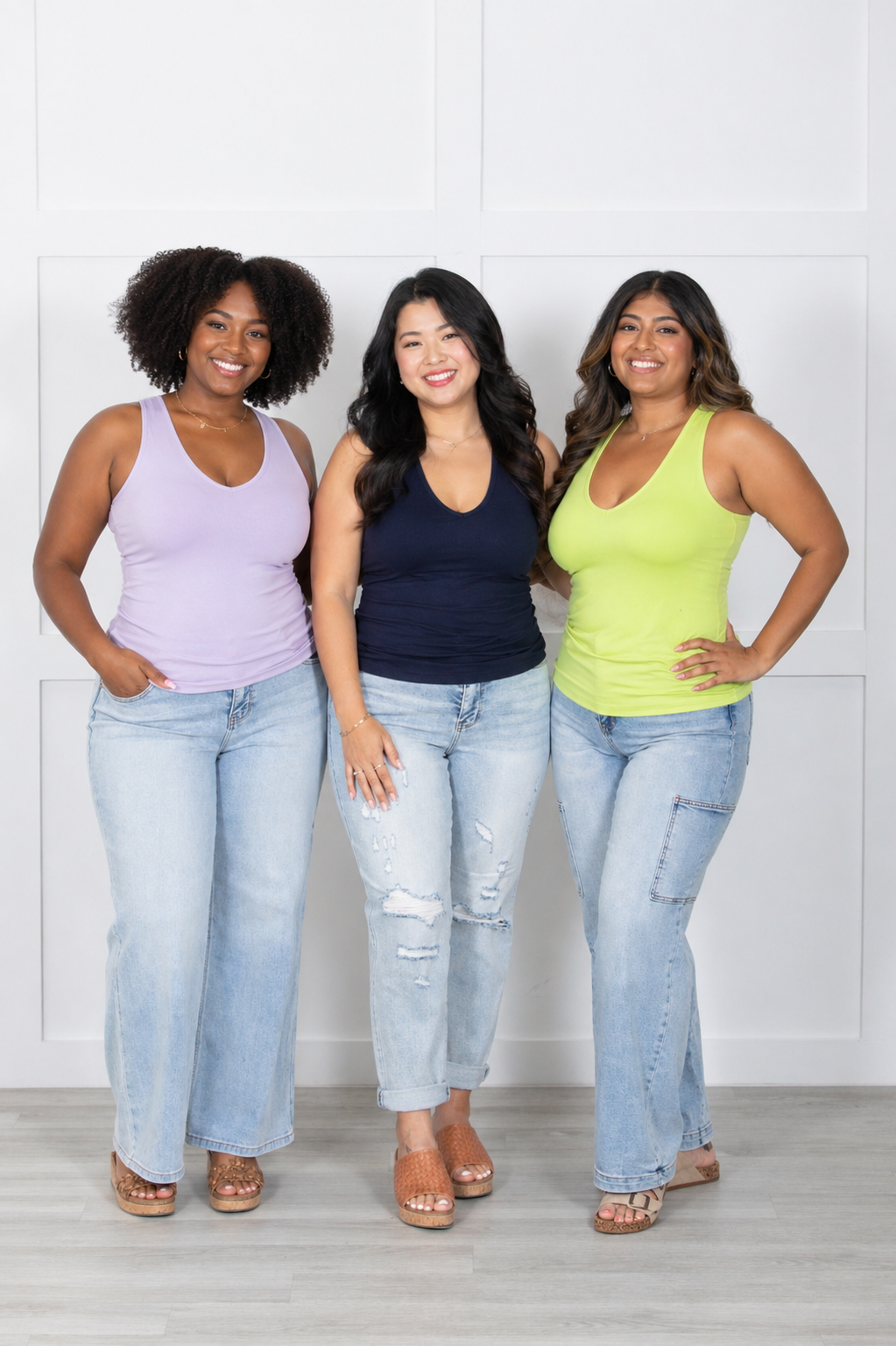 Simply Free V Neck Everyday Colors